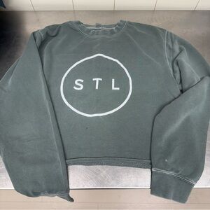 STL Circle Green Women’s Crewneck - M